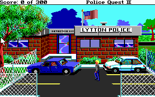 Gameplay of Police Quest 2: The Vengeance