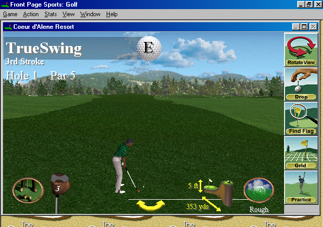Gameplay of Front Page Sports: Golf