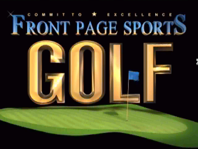Title screen of Front Page Sports: Golf