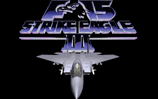 Title screen of F-15 Strike Eagle III