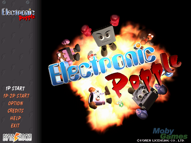 Title screen of Electronic Popple