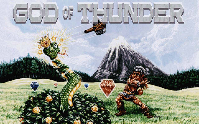 Title screen of God of Thunder