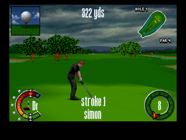 Gameplay of The Scottish Open: Virtual Golf
