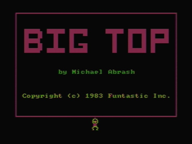 Title screen of Big Top