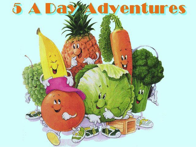 Title screen of Dole: 5 A Day Adventures
