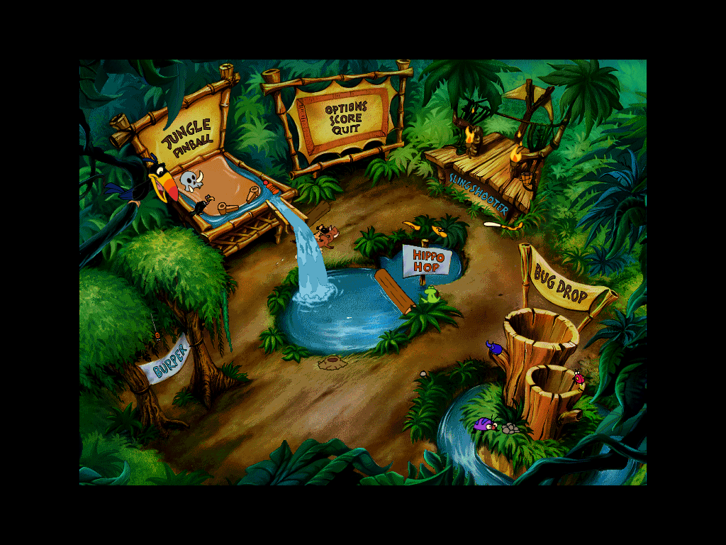 Gameplay of Disney's Timon & Pumbaa's Jungle Games