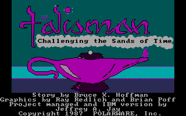 Title screen of Talisman: Challenging the Sands of Time