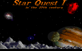 Title screen of Star Quest I in the 27th Century