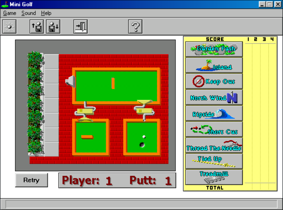 Gameplay of Twisted Mini Golf