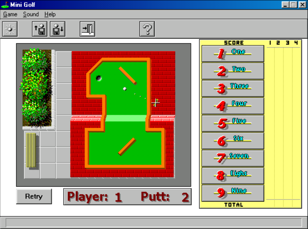 Gameplay of Twisted Mini Golf