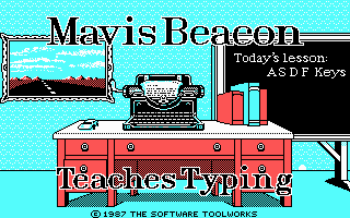 Title screen of Mavis Beacon Teaches Typing!