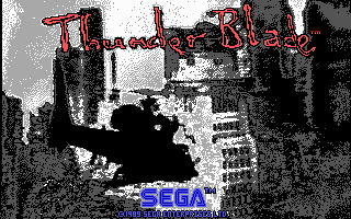 Title screen of ThunderBlade