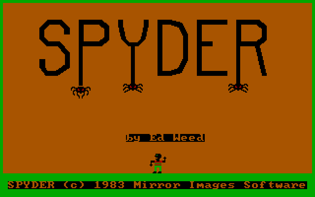 Title screen of Spyder