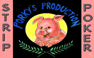 Title screen of Porky's Strip Poker