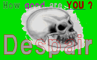 Title screen of Despair