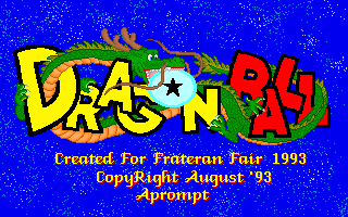 Title screen of Dragon Ball