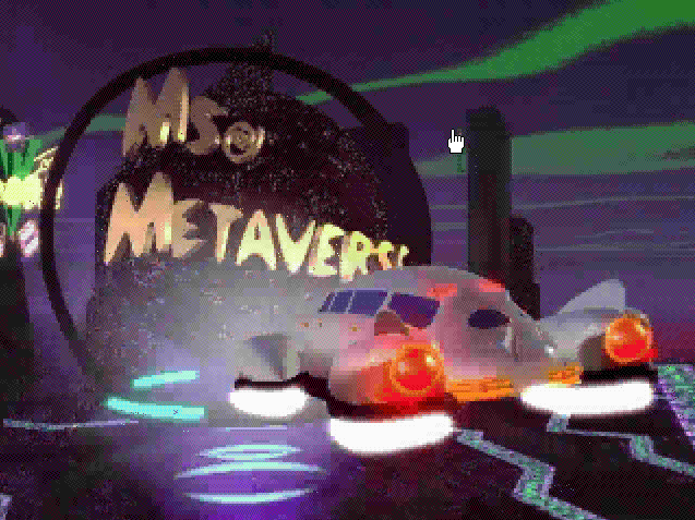 Title screen of Ms. Metaverse