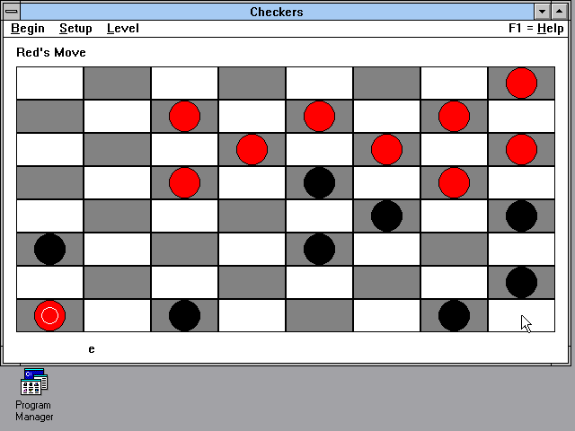 Gameplay of Checkers