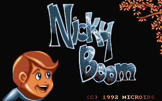 Title screen of Nicky Boom