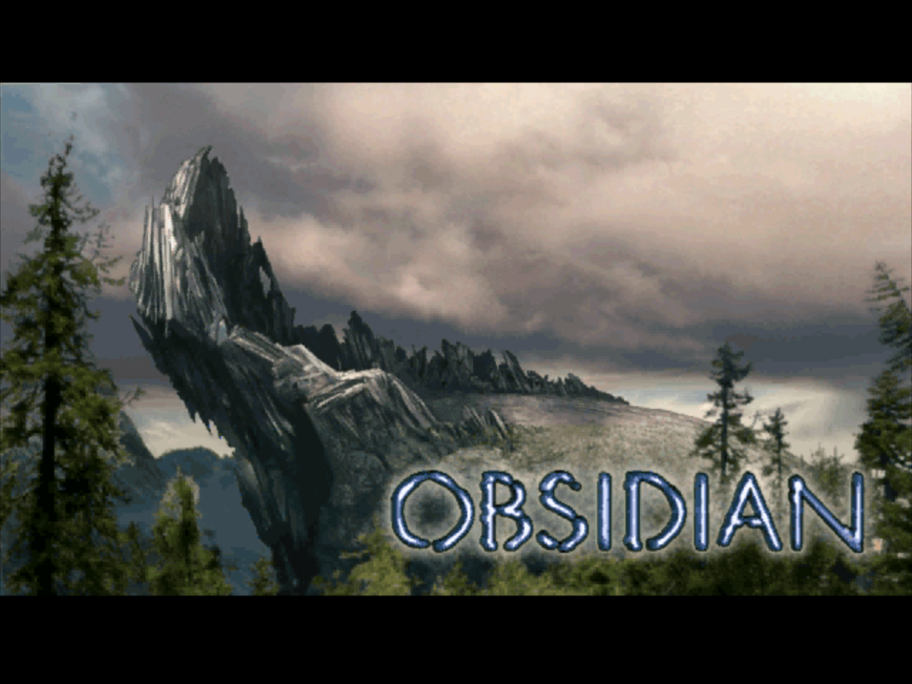Title screen of Obsidian