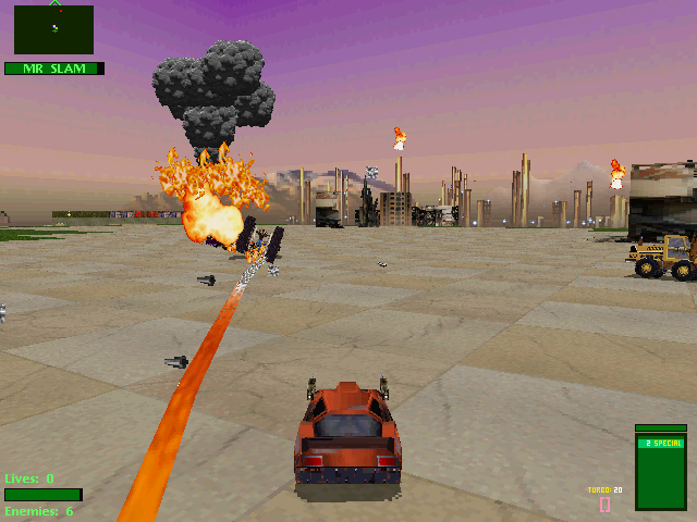 Gameplay of Twisted Metal 2