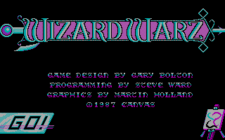 Title screen of Wizard Warz