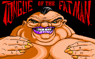Title screen of Tongue of the Fatman