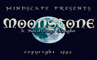 Title screen of Moonstone: A Hard Days Knight