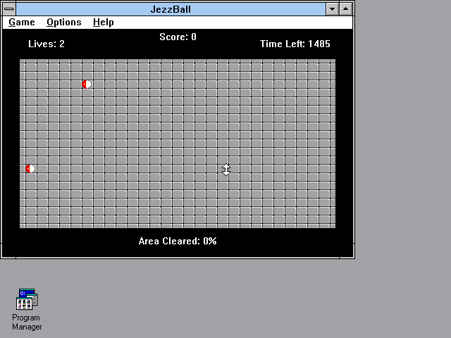 Title screen of JezzBall
