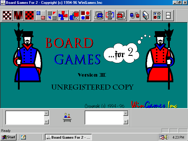Title screen of Board Games For 2