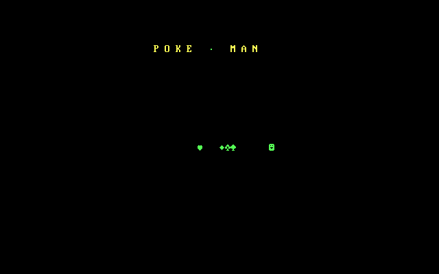 Title screen of Poke-Man
