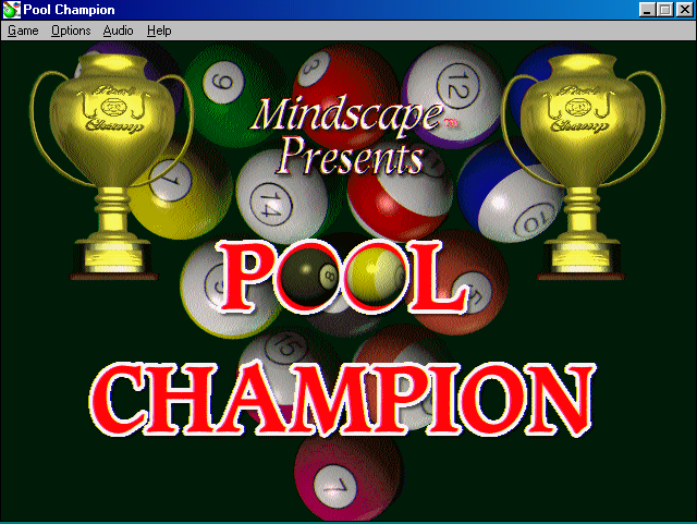 Title screen of Pool Champion