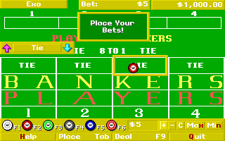 Gameplay of Monte Carlo Baccarat