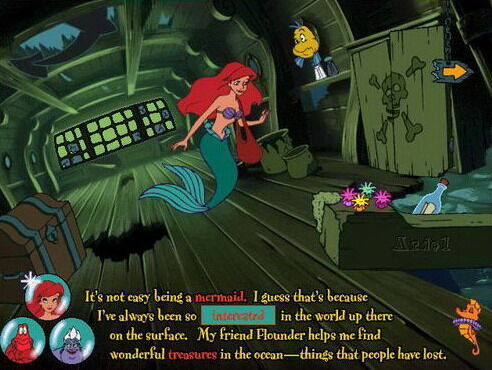 Gameplay of Disney Presents Ariel's Story Studio