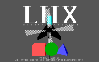Title screen of LHX: Attack Chopper