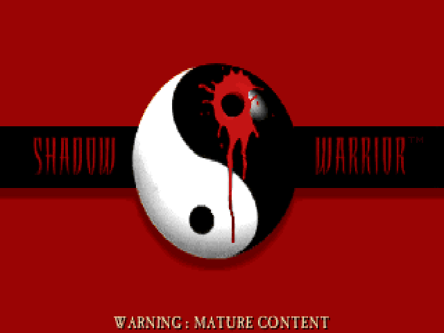 Title screen of Shadow Warrior