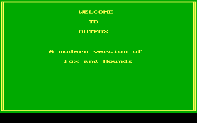 Title screen of OutFox