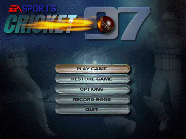 Title screen of Cricket 97
