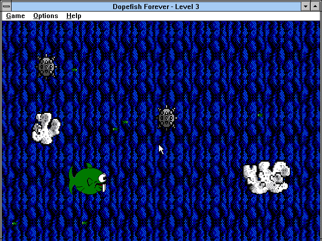 Gameplay of Dopefish Forever!