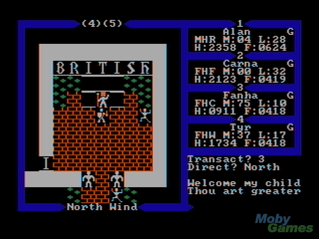 Gameplay of Ultima III: Exodus