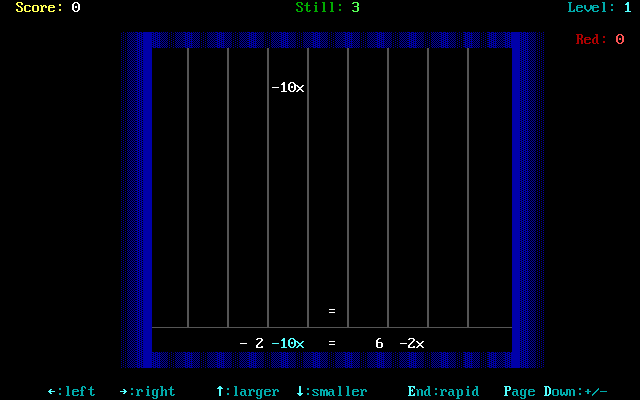 Gameplay of Valgebra