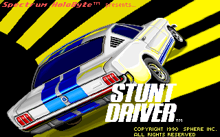 Title screen of Stunt Driver