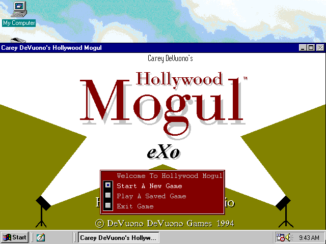 Title screen of Hollywood Mogul
