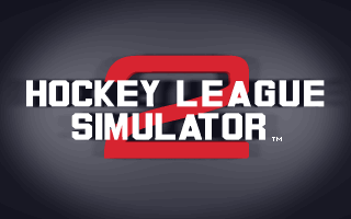 Title screen of Hockey League Simulator II