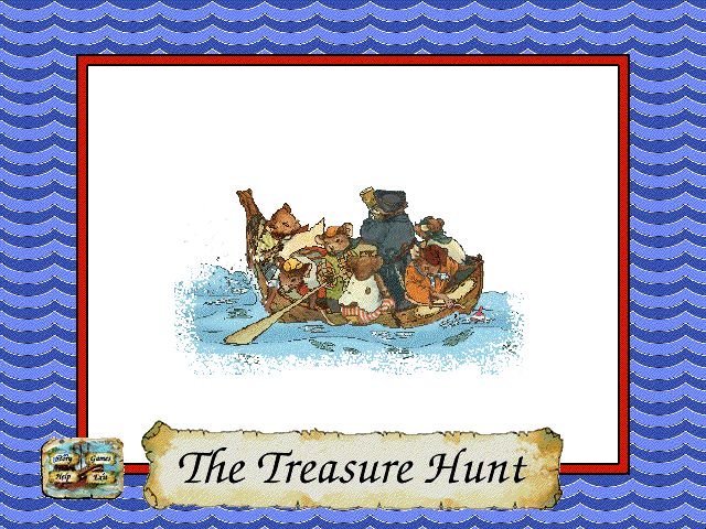 Title screen of The Treasure Hunt