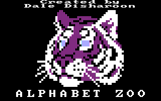 Title screen of Alphabet Zoo