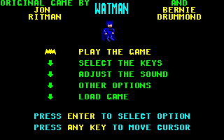 Title screen of Watman