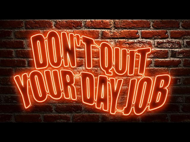 Title screen of The Improv Presents: Don't Quit Your Day Job