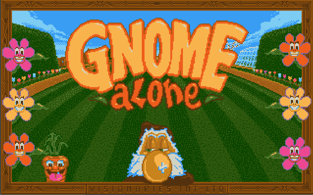 Title screen of Gnome Alone