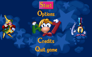 Title screen of Amazing Learning Games With Rayman
